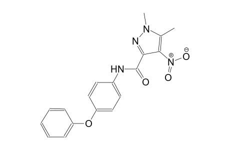 1,5-dimethyl-4-nitro-N-(4-phenoxyphenyl)-1H-pyrazole-3-carboxamide