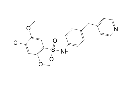 4-Chloro-2,5-dimethoxy-N-(4-pyridin-4-ylmethyl-phenyl)-benzenesulfonamide