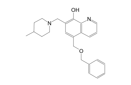 8-Quinolinol, 7-[(4-methyl-1-piperidinyl)methyl]-5-[(phenylmethoxy)methyl]-