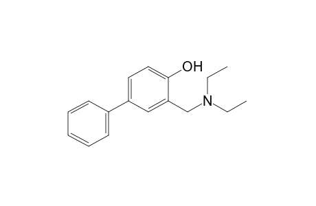 3-[(diethylamino)methyl]-4-biphenylol