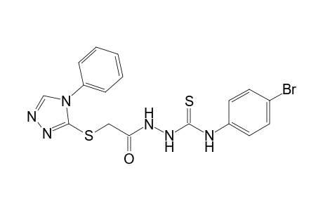 4-(4-Bromophenyl)-1-{[(4-phenyl-4H-1,2,4-triazol-3-yl)sulfanyl]acetyl}thiosemicarbazide