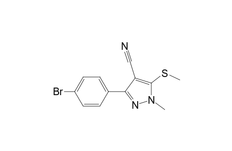 4-Cyano-1-methyl-5-methylmercapto-3-(p-bromphenyl)-pyrazol