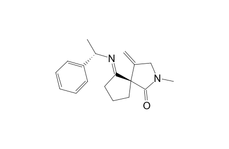 (+)-(5R)-2-Methyl-4-methylene-6-[(S)-1-phenylethyl)imino]-2-azaspiro[4.4]nonan-1-one