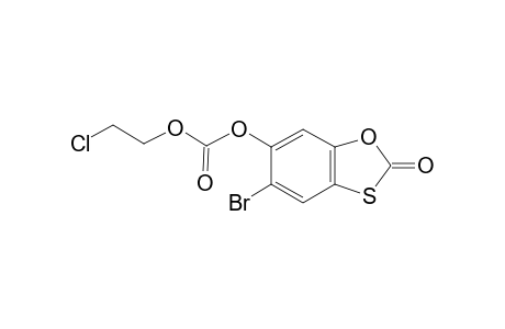 Carbonic acid, (5-bromo-2-oxo-1,3-benzoxathiol-6-yl) 2-chloroethyl ester