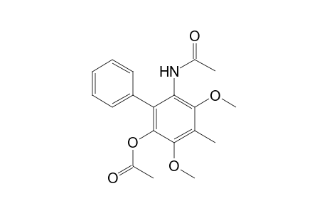 6-acetamido-3,5-dimethoxy-4-methyl-(1,1'-biphenyl)-2-yl acetate