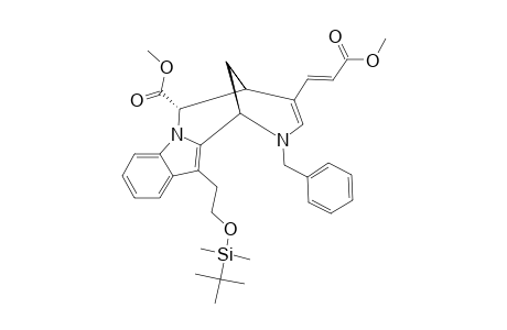 #20B;METHYL_5-BENZYL-7-[2-[(TERT.-BUTYLDIMETHYLSILYL)-OXY]-ETHYL]-1-ALPHA-(METHOXYCARBONYL)-1,2,5,6-TETRAHYDRO-2,6-METHANO-[1.4]-DIAZOCINO-[1.2-A]-INDOLE-3-(E)