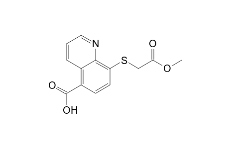 METHYL-2-[8-(5-CARBOXY-QUINOLYL)-THIO]-ACETATE