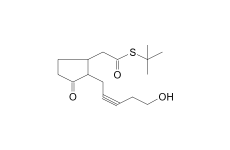 S-(tert-Butyl) [2-(5-hydroxy-2-pentynyl)-3-oxocyclopentyl]ethanethioate