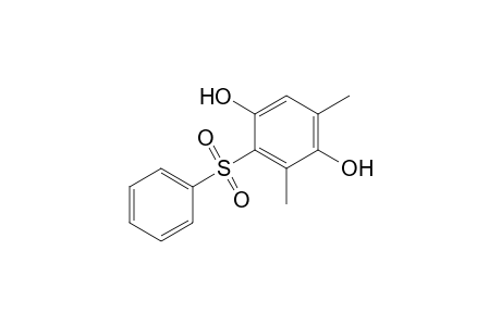 2,6-Dimethyl-3-(phenylsulfonyl)-1,4-hydroquinone