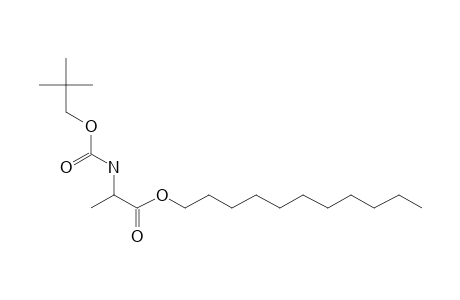 D-Alanine, N-neopentyloxycarbonyl-, undecyl ester