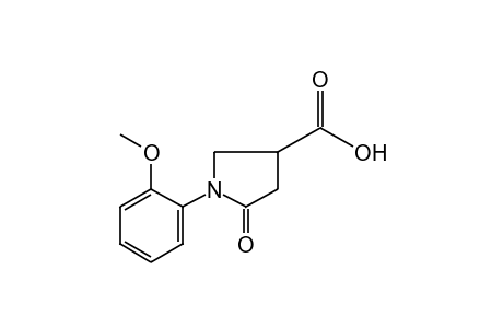 1-(o-methoxyphenyl)-5-oxo-3-pyrrolidinecarboxylic acid