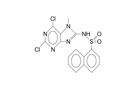 1-Naphthalenesulfonamide, N-(2,6-dichloro-7-methyl-7H-purin-8-yl)-