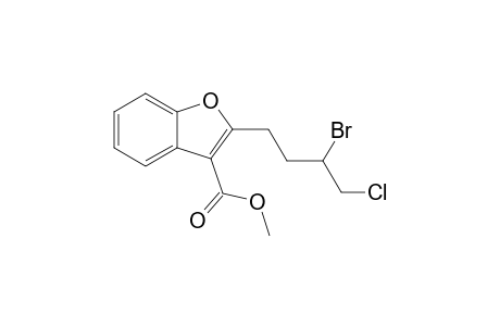 2-(3-bromo-4-chloro-butyl)benzofuran-3-carboxylic acid methyl ester