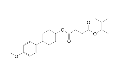 Succinic acid, 3-methylbut-2-yl 4-(4-methoxyphenyl)cyclohexyl ester