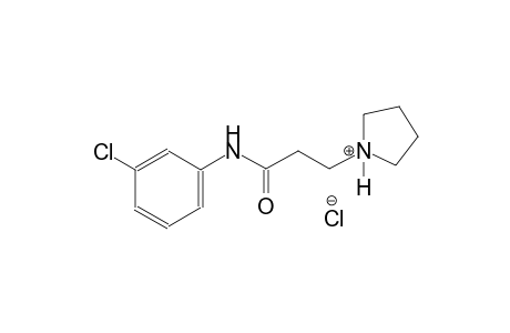 pyrrolidinium, 1-[3-[(3-chlorophenyl)amino]-3-oxopropyl]-, chloride