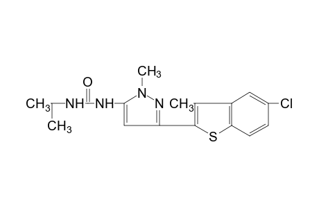 1-[3-(5-chloro-3-methylbezo[b]thien-2-yl)-1-methylpyrazol-5-yl]-3-isopropylurea