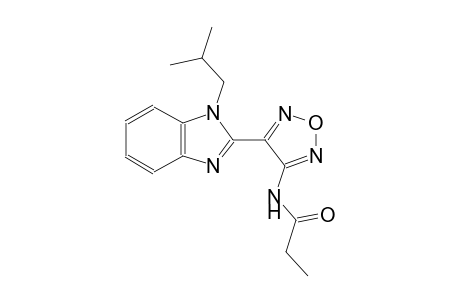 N-[4-(1-isobutyl-1H-benzimidazol-2-yl)-1,2,5-oxadiazol-3-yl]propanamide