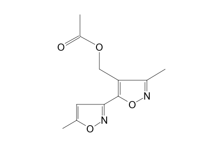 3-methyl-5-(5-methyl-3-isoxazolyl)-4-isoxazolemethanol, acetate (ester)