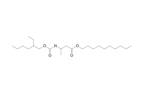 dl-3-Aminobutanoic acid, N-(2-ethylhexyl)oxycarbonyl-, decyl ester