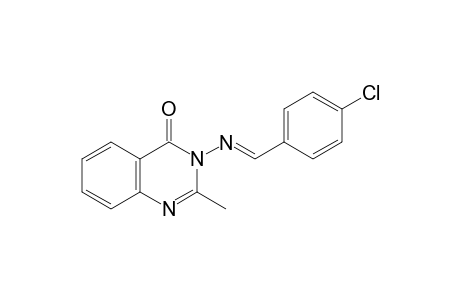 3-[(p-chlorobenzylidene)amino]-2-methyl-4(3H)-quinazolinone