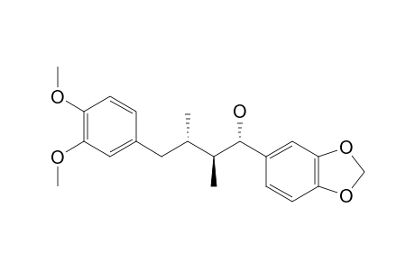 OLEIFERIN-A;(7R*,8S*,8'R*)-3',4'-DIMETHOXY-3,4-METHYLENEDIOXY-LIGNAN-7-OL