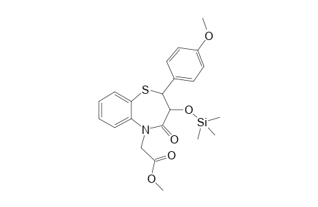 [2-(4-Methoxyphenyl)-4-oxo-3-trimethylsilanyloxy-3,4-dihydro-2H-benzo[B][1,4]thiazepin-5-yl]acetic acid, methyl ester