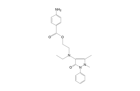 p-aminobenzoic acid, 2-[(antipyrinylethyl)amino]ethyl ester