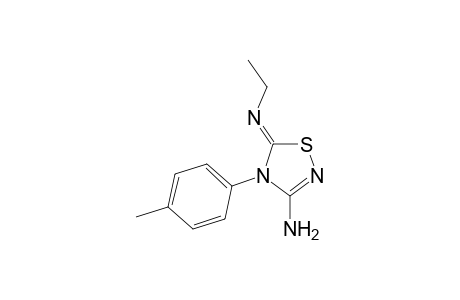 1,2,4-Thiadiazol-3-amine, 5-(ethylimino)-4,5-dihydro-4-(4-methylphenyl)-