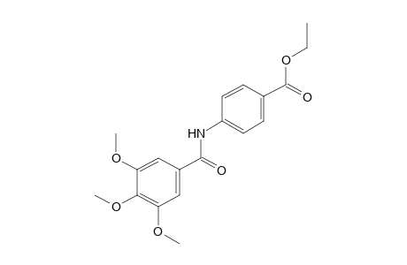 p-(3,4,5-trimethoxybenzamido)benzoic acid, ethyl ester