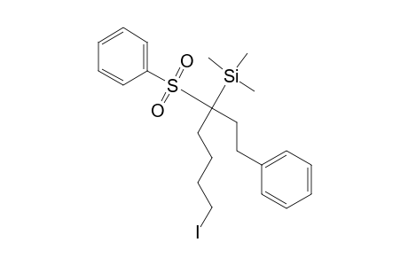 5-(Trimethylsilyl)-5-(phenylsulfonyl)-7-phenyl-1-iodoheptane