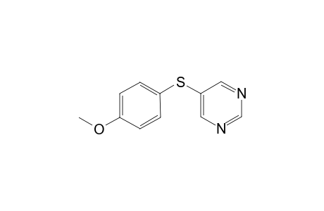 5-((4-Methoxyphenyl)thio)pyrimidine