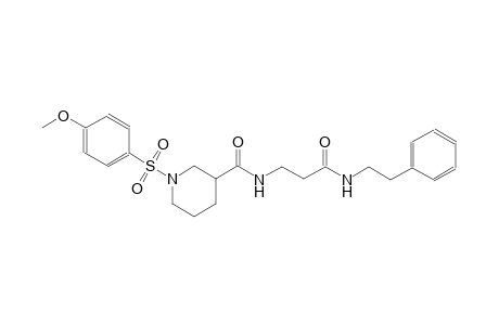 3-piperidinecarboxamide, 1-[(4-methoxyphenyl)sulfonyl]-N-[3-oxo-3-[(2-phenylethyl)amino]propyl]-