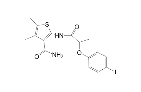 2-{[2-(4-Iodophenoxy)propanoyl]amino}-4,5-dimethyl-3-thiophenecarboxamide