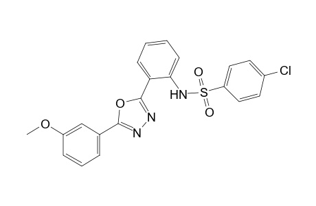 4-Chloro-2'-[5-(m-methoxyphenyl)-1,3,4-oxadiazol-2-yl]benzenesulfonanilide