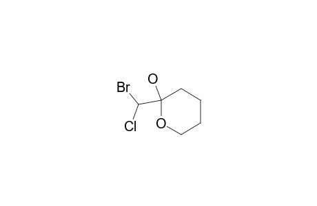 2-(Bromochloromethyl)-2-hydroxytetrahydropyran