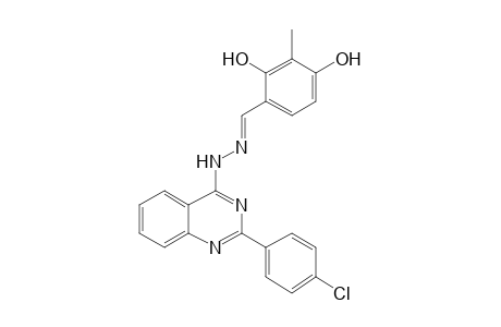 2,4-Dihydroxy-3-methylbenzaldehyde [2-(4-chlorophenyl)-4-quinazolinyl]hydrazone
