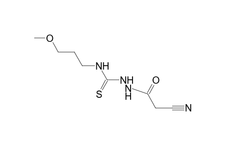 1-(cyanoacetyl)-4-(3-methoxypropyl)-3-thiosemicarbazide