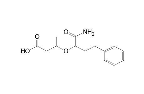 3-[1-(Aminocarbonyl)-3-phenylpropoxy]butanoic acid