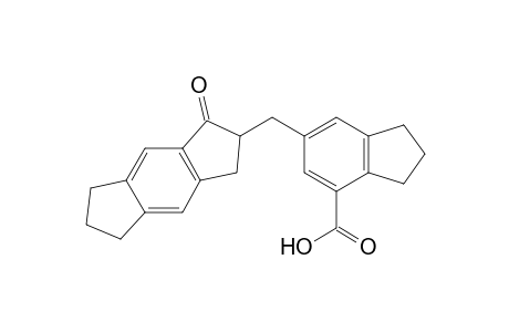 6-[(3-keto-2,5,6,7-tetrahydro-1H-s-indacen-2-yl)methyl]indane-4-carboxylic acid