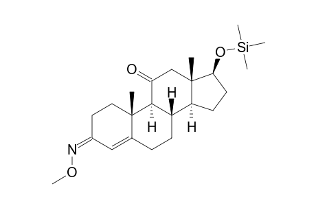 ANDROST-4-ENE-17.BETA.-OL-3,11-DIONE-3-O-METHYLOXIME-TRIMETHYLSILYL ETHER