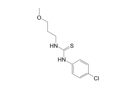 1-(p-chlorophenyl)-3-(3-methoxypropyl)-2-thiourea