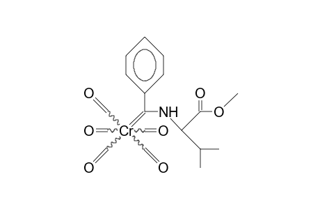 (E)-N-(Pentacarbonyl-chromium-phenylcarbenyl)-valine methyl ester