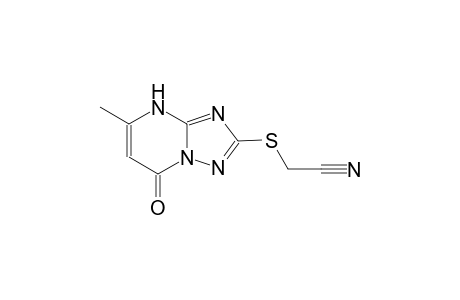 acetonitrile, [(4,7-dihydro-5-methyl-7-oxo[1,2,4]triazolo[1,5-a]pyrimidin-2-yl)thio]-