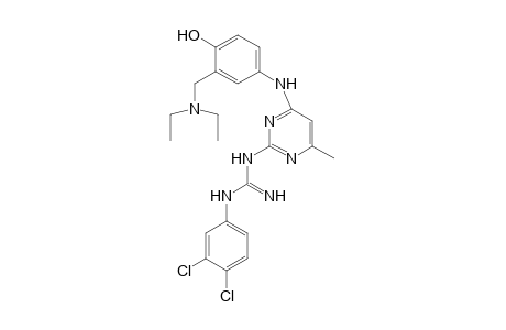 N-(3,4-Dichlorophenyl)-N'-(4-(3-[(diethylamino)methyl]-4-hydroxyanilino)-6-methyl-2-pyrimidinyl)guanidine