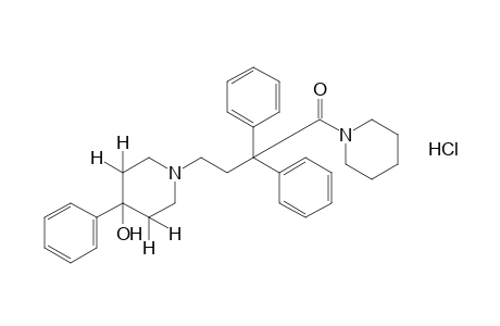 1-(3,3-diphenyl-4-oxo-4-piperidinobutyl)-4-phenyl-4-piperidinol, monohydrochloride
