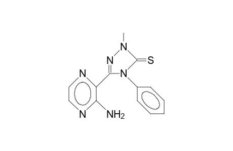 2-METHYL-4-PHENYL-5-(3'-AMINO-2'-PYRAZINYL)-1,2,4-TRIAZOLE-3-THIONE