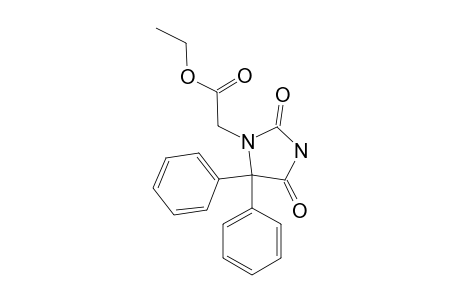2,4-dioxo-5,5-diphenyl-1-imidazolidineacetic acid, ethyl ester
