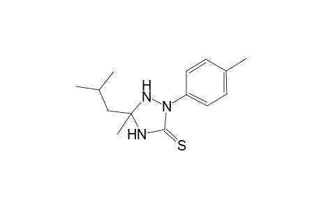 5-Isobutyl-5-methyl-2-p-tolyl-[1,2,4]triazolidine-3-thione
