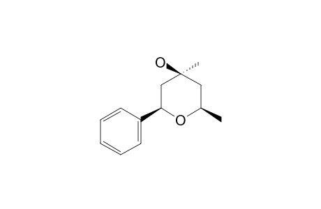(2R,4S,6R)-2,4-dimethyl-6-phenyloxan-4-ol