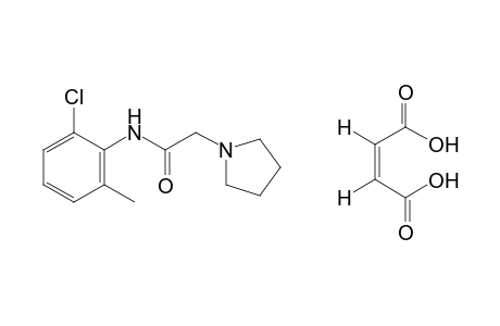 6'-chloro-1-pyrrolidineaceto-o-toluidide, maleate(1:1)